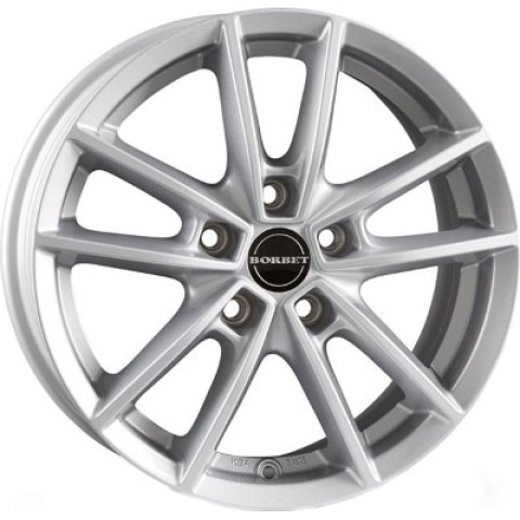 Borbet W W7 R17 PCD5x112 ET43 DIA57.1 crystal silver
